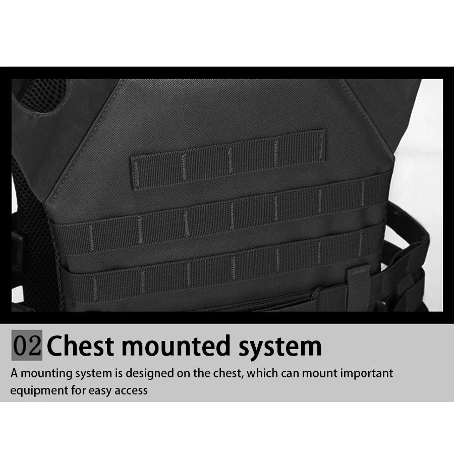 Ultra lightweight JPC structure | MOLLE global expansion | MOLLE+Magic Sticky dual system outdoor training vest