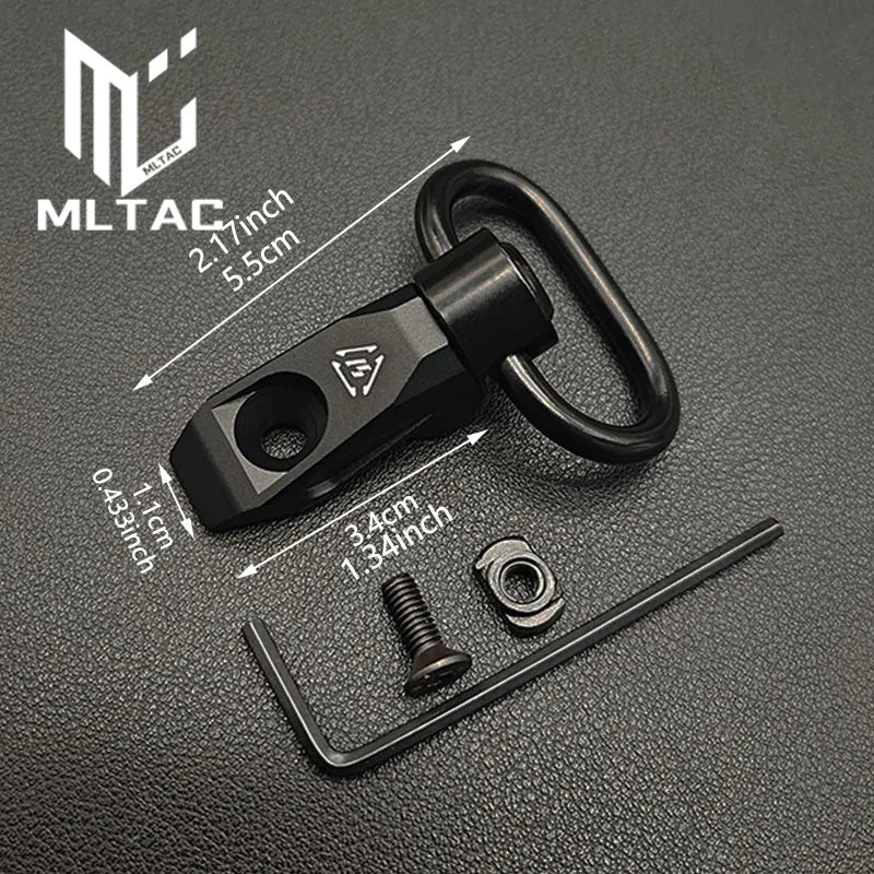 Tactic Gear Strap Buckle QD Sling Swivel 20mm Picatinny Rail Mount Base Quick Detach Rail Mount for Mlok Rail Gun Accessories