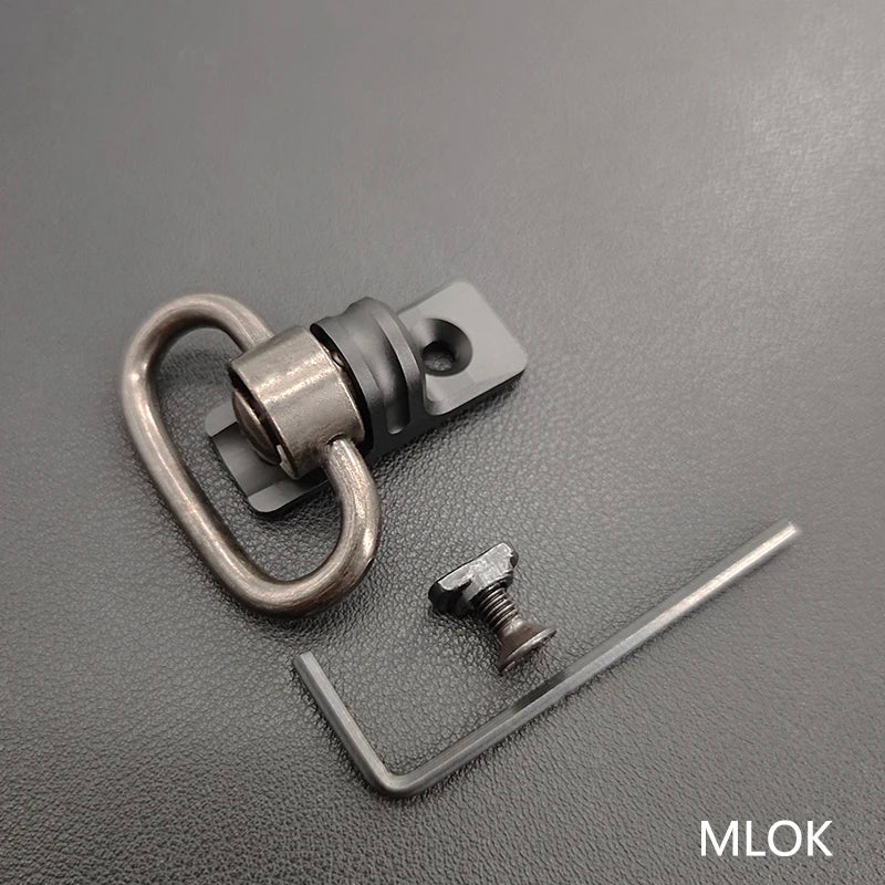 Tactic Gear Strap Buckle QD Sling Swivel 20mm Picatinny Rail Mount Base Quick Detach Rail Mount for Mlok Rail Gun Accessories