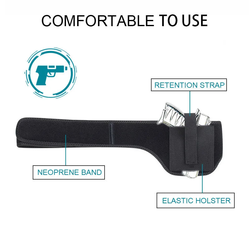 Hot 1PC Outdoor Gun Holster Holster Multifunctional Concealed Carrying Waist Universal Stock Belt Pistol for Tactical Equipment