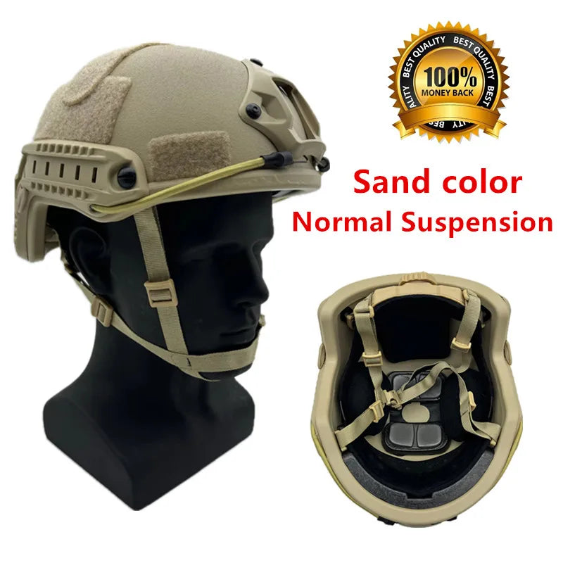 Ballistic ACH High Cut Tactical Helmet Kevla High Quality Ballistic Helmet NIJ IIIA FAST Wendy's Suspension Pad Ballistic Helmet