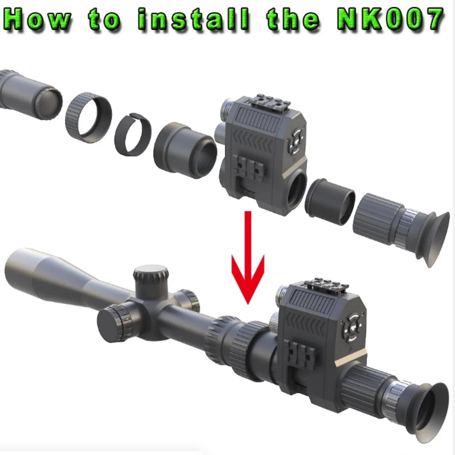 Megaorei NK007 PLUS Hunting Camera Military Infrared Rifle Scope Night Vision Optical HD Digital Telescope Outdoor Tactics