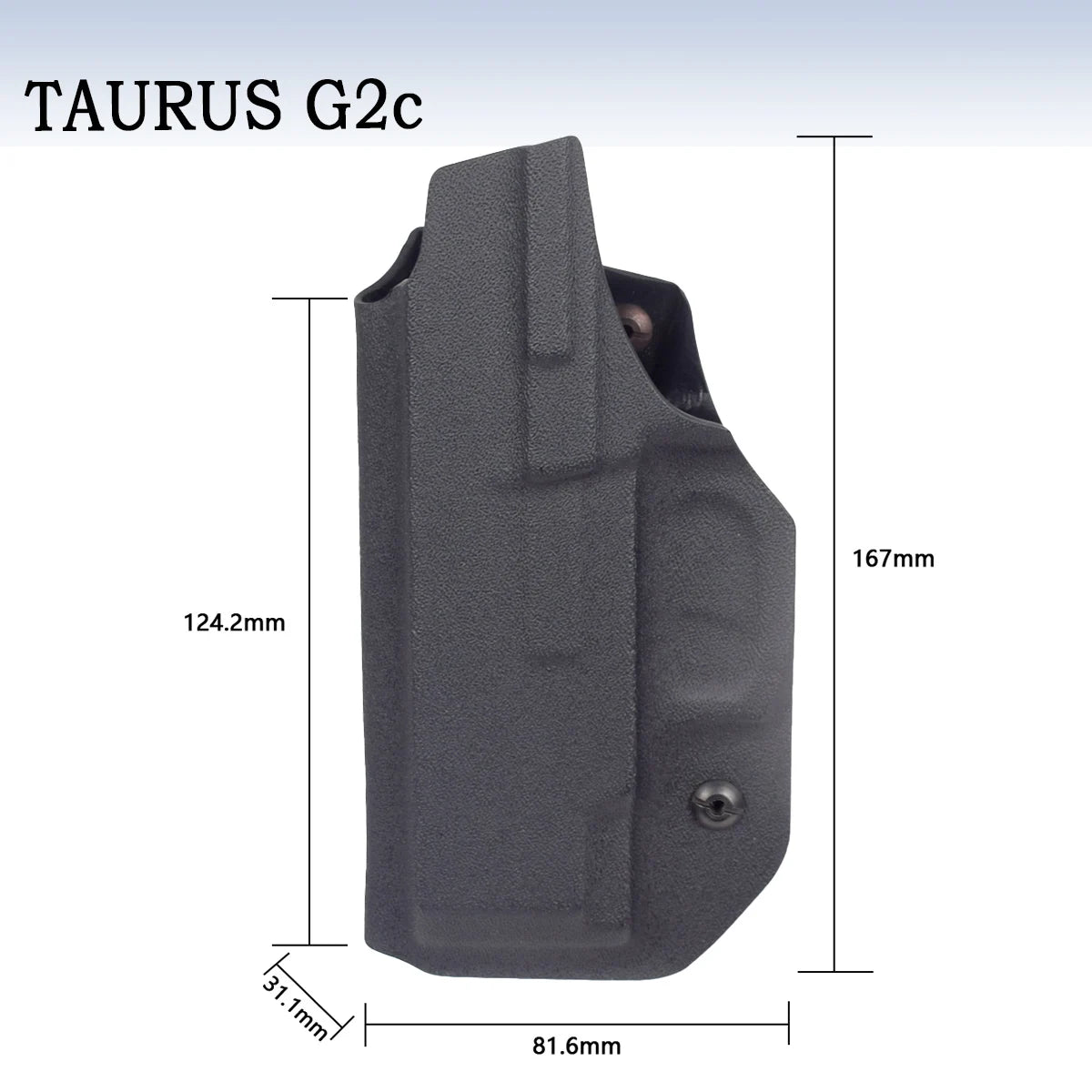 Tactical Inside Waistband Concealed Carry Holsters for GLOCK 17 19 22 26 43 43X Belt Clip Single Double Stack Right Hand Pouch