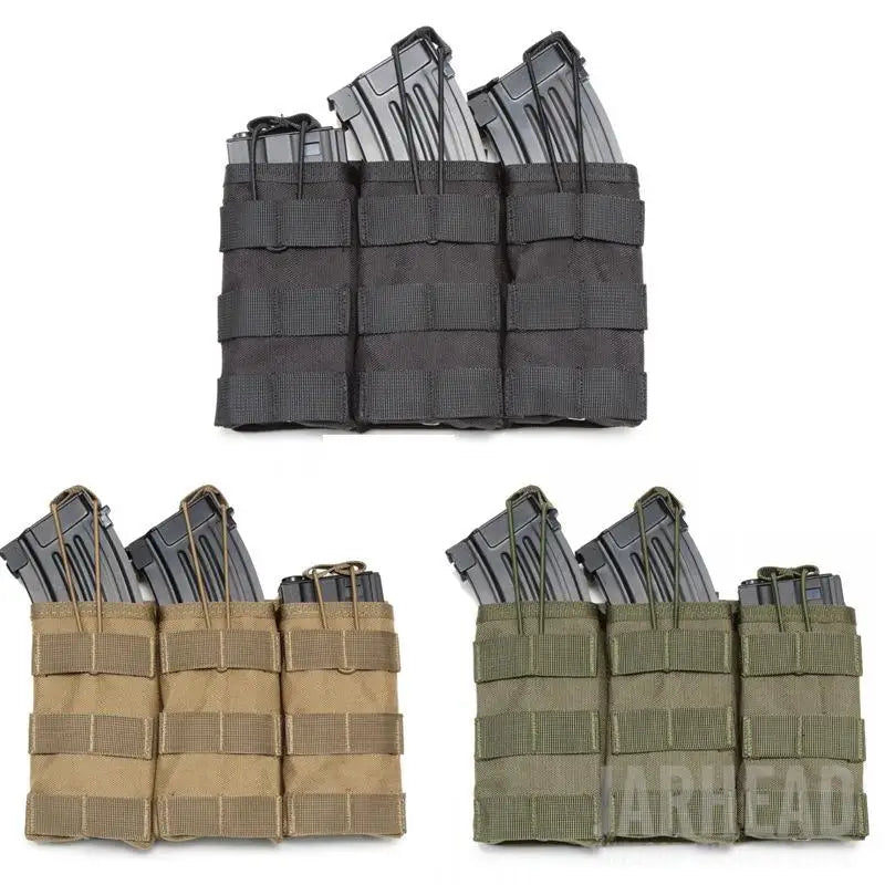حقيبة مجلات تكتيكية مفردة ومزدوجة وثلاثية Molle Airsoft AK 7.62 5.56mm M4 لبندقية مسدس حقيبة تكتيكية لصيد الملحقات