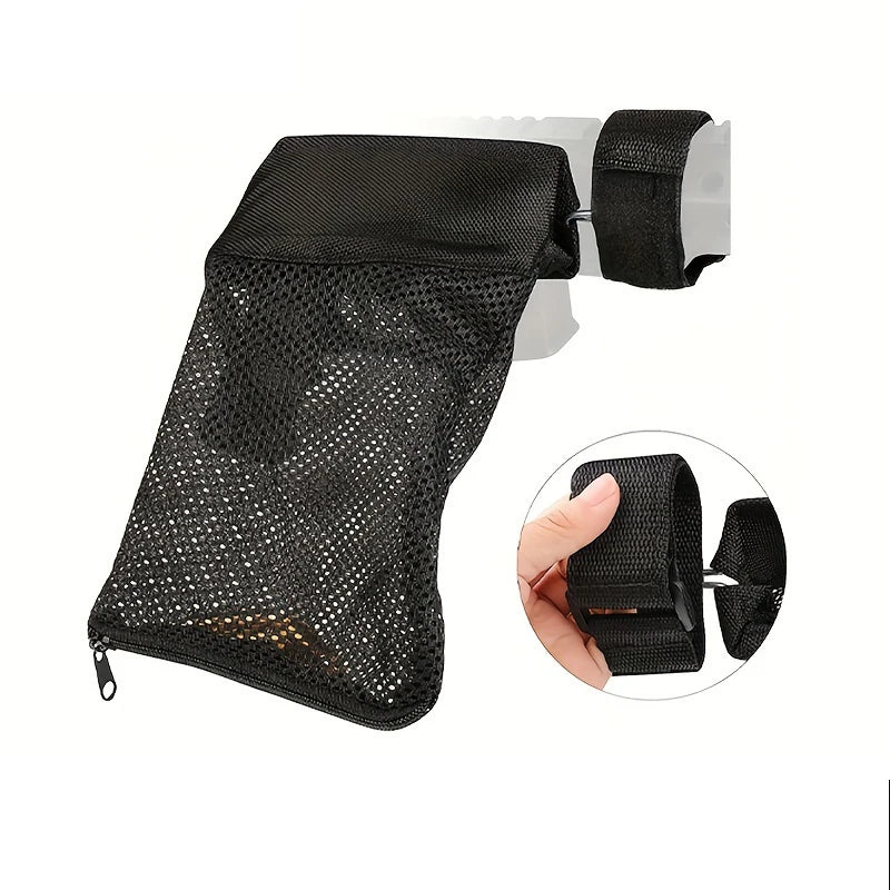 Hunting Bullet Shell Bag Military Gear Ammo Brass Shell Catcher Mesh Trap Nylon Mesh Bag Capture Black Collection Bag Ammo Bag