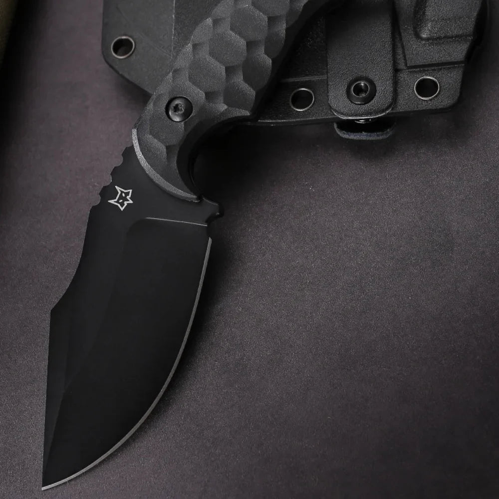 New Tactical Fixed Blade Knfie Sheath NioLox Steel Knife Fiberglass Handle Outdoor Survival Knife EDC Hunting Camping Knife