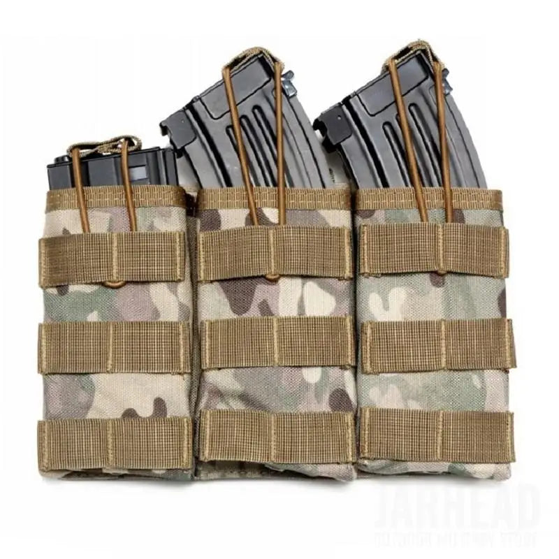 حقيبة مجلات تكتيكية مفردة ومزدوجة وثلاثية Molle Airsoft AK 7.62 5.56mm M4 لبندقية مسدس حقيبة تكتيكية لصيد الملحقات
