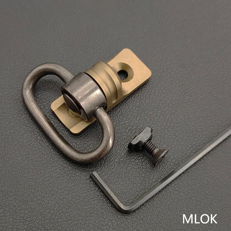 Tactic Gear Strap Buckle QD Sling Swivel 20mm Picatinny Rail Mount Base Quick Detach Rail Mount for Mlok Rail Gun Accessories