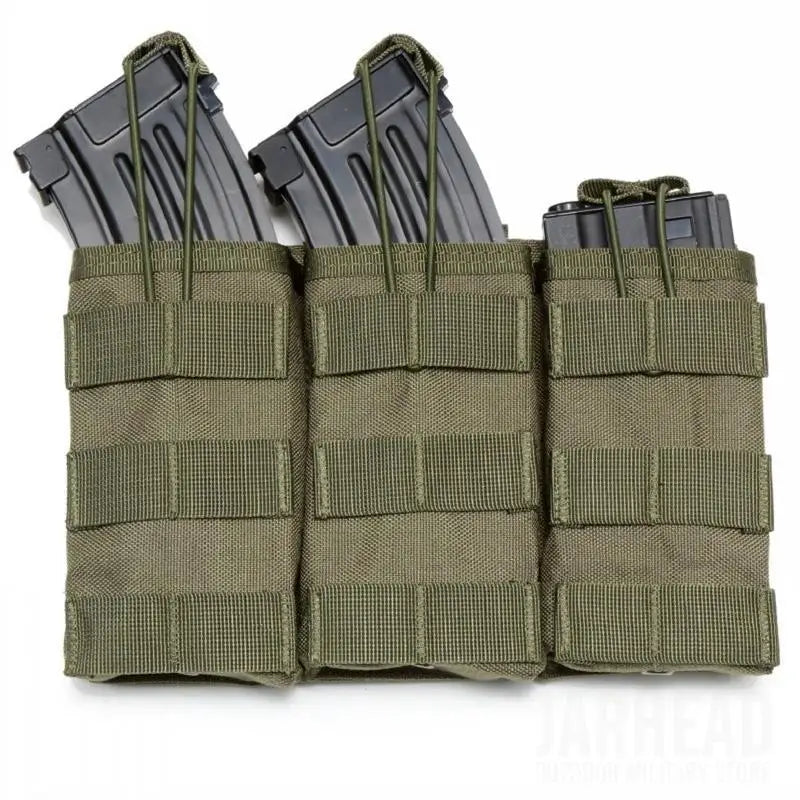 حقيبة مجلات تكتيكية مفردة ومزدوجة وثلاثية Molle Airsoft AK 7.62 5.56mm M4 لبندقية مسدس حقيبة تكتيكية لصيد الملحقات