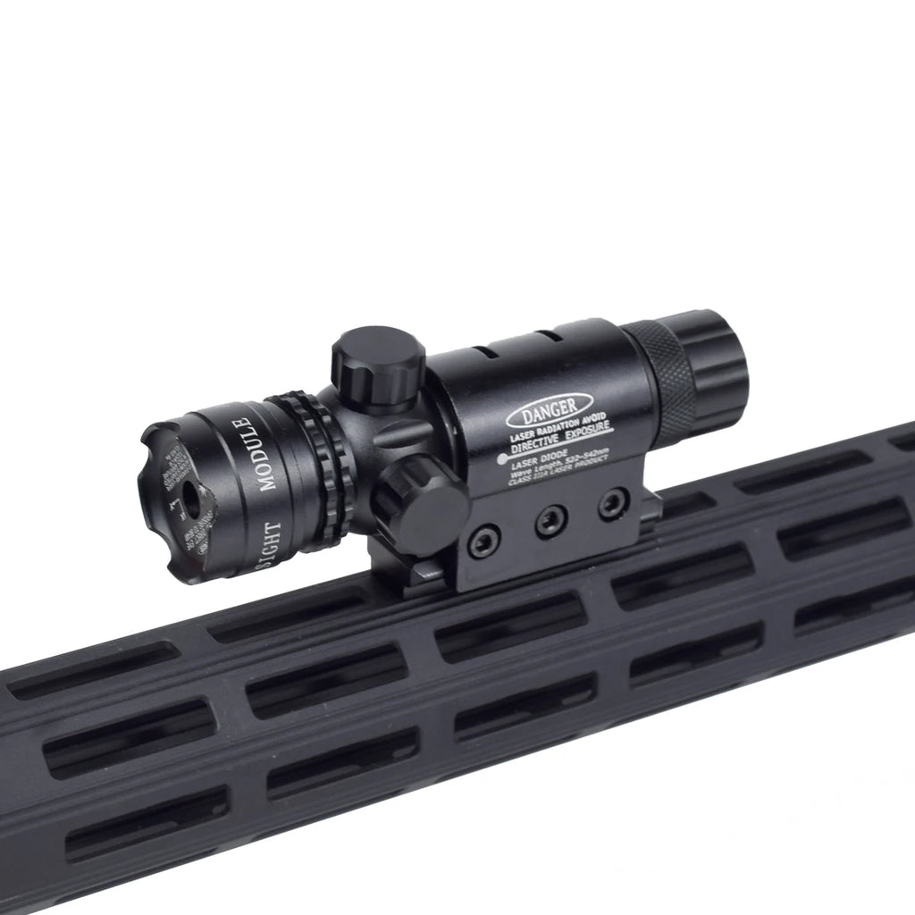 כוונת טקטית 532nm עם מתג לחץ לרובה, לייזר נקודה ירוקה, כוונת לייזר נקודה אדומה, מתקן פיקטיני, טלסקופ לציד 20