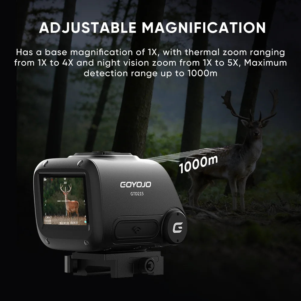 Dual Light Fusion Thermal Night Vision Hunting Monocular Multispectral Thermal Scope 2-inch HD Display Multiple Hot Imaging
