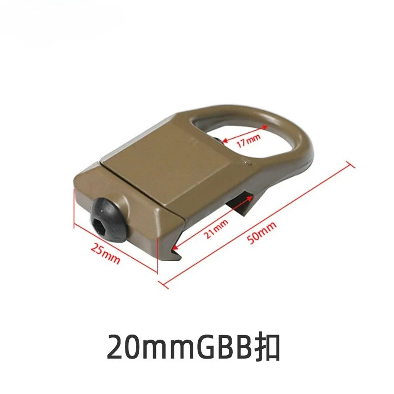 Tactic Gear Strap Buckle QD Sling Swivel 20mm Picatinny Rail Mount Base Quick Detach Rail Mount for Mlok Rail Gun Accessories