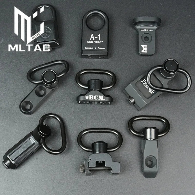 Tactic Gear Strap Buckle QD Sling Swivel 20mm Picatinny Rail Mount Base Quick Detach Rail Mount for Mlok Rail Gun Accessories