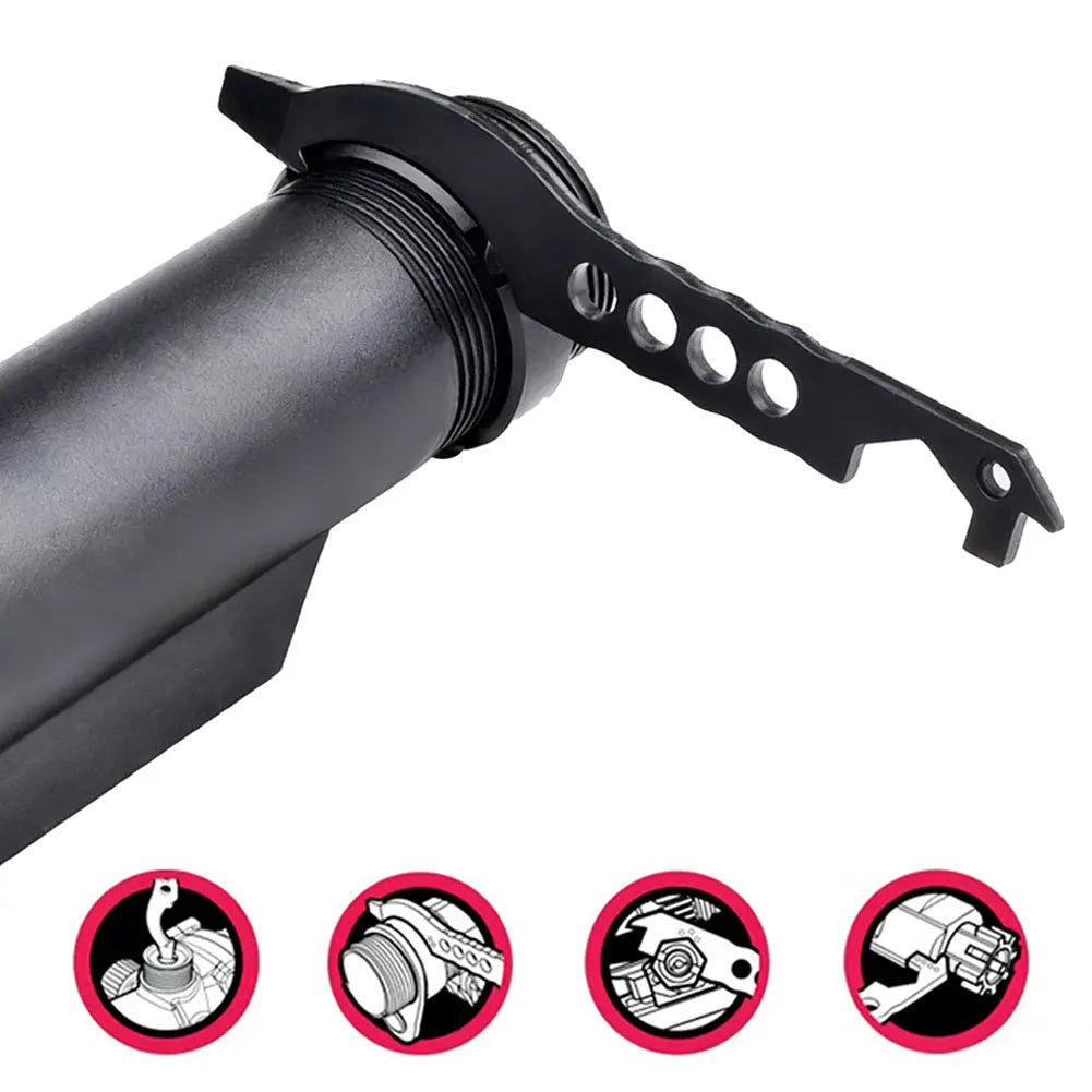 Tactics Multitasker Wrench M4 Tools Multipurpose Maintenance Screwdriver Keychain Bicycle Repair PEQ Buffer Tube Modification