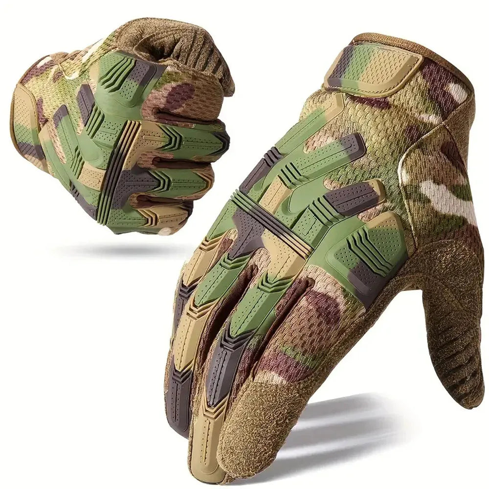 Men's Fingerless Tactical Gloves Sports Airsoft Combat Paintball Shooting Hunting Driving Work Non-slip Anti-sweat Half Finger