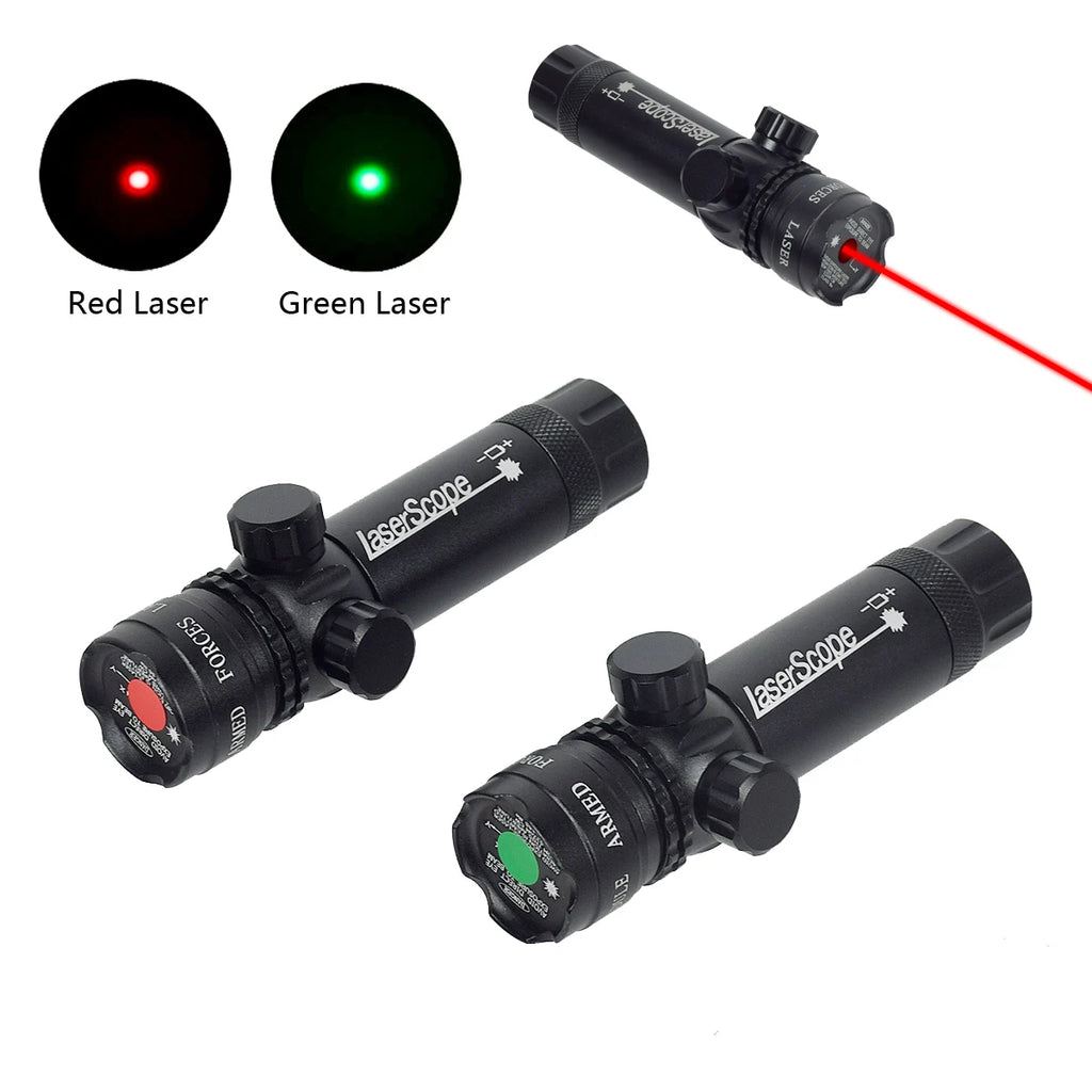 כוונת טקטית 532nm עם מתג לחץ לרובה, לייזר נקודה ירוקה, כוונת לייזר נקודה אדומה, מתקן פיקטיני, טלסקופ לציד 20