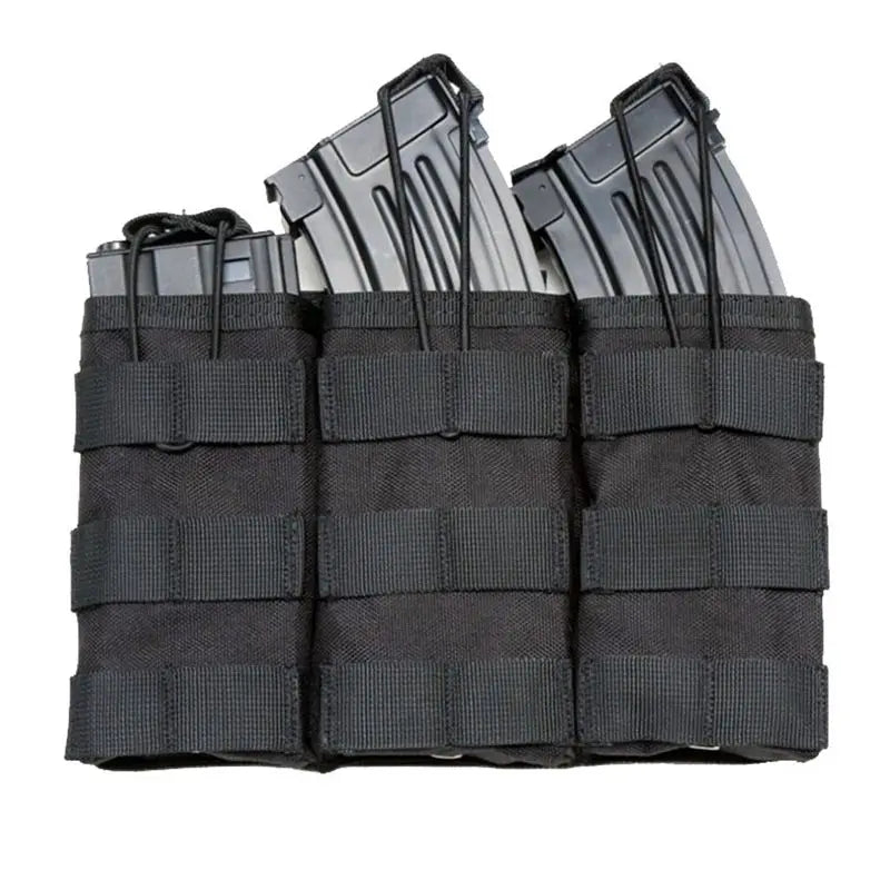 حقيبة مجلات تكتيكية مفردة ومزدوجة وثلاثية Molle Airsoft AK 7.62 5.56mm M4 لبندقية مسدس حقيبة تكتيكية لصيد الملحقات