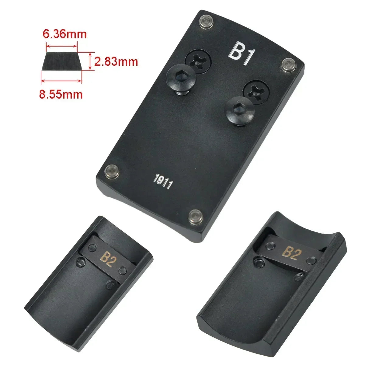 Optics Berett Glock 1911 M&P Pistol Reflex Sight Mount Adapter Plate S&W HK USP SIG P226 Sightmark Burris Micro Red Dot Scope