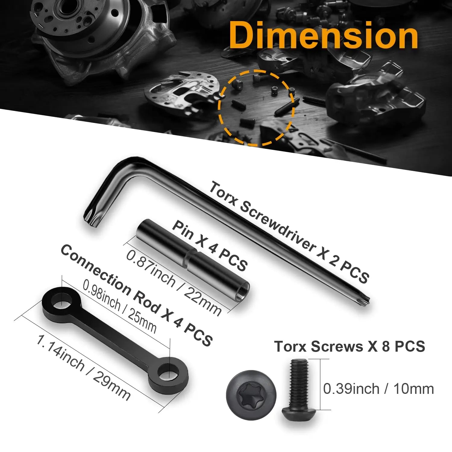 2Pack Prevent Rotation Pins for Precision Machine and Motorcycle Engines ,Balancing Bars for Vehicle and Aircraft Models
