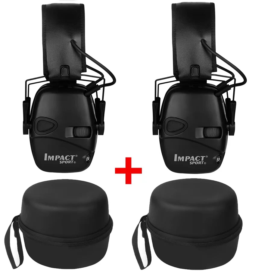 Original Tactical Electronic Earmuffs Pro Outdoor Shooting Hearing Protection with Noise Cancelling & Sound Amplification