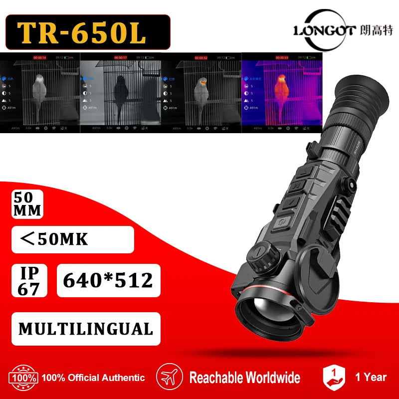 Longot LGT TR650L Thermal Hunting Scope 640*512 50MM Professional Infrared Thermal Imager For search rescue, outdoor exploration