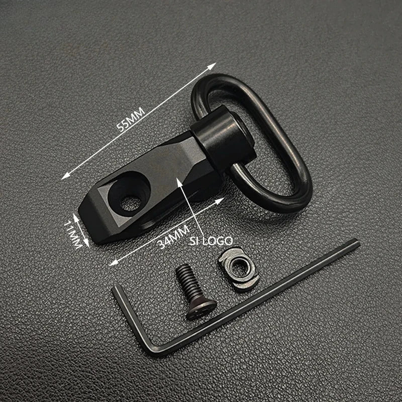 Tactic Gear Strap Buckle QD Sling Swivel 20mm Picatinny Rail Mount Base Quick Detach Rail Mount for Mlok Rail Gun Accessories