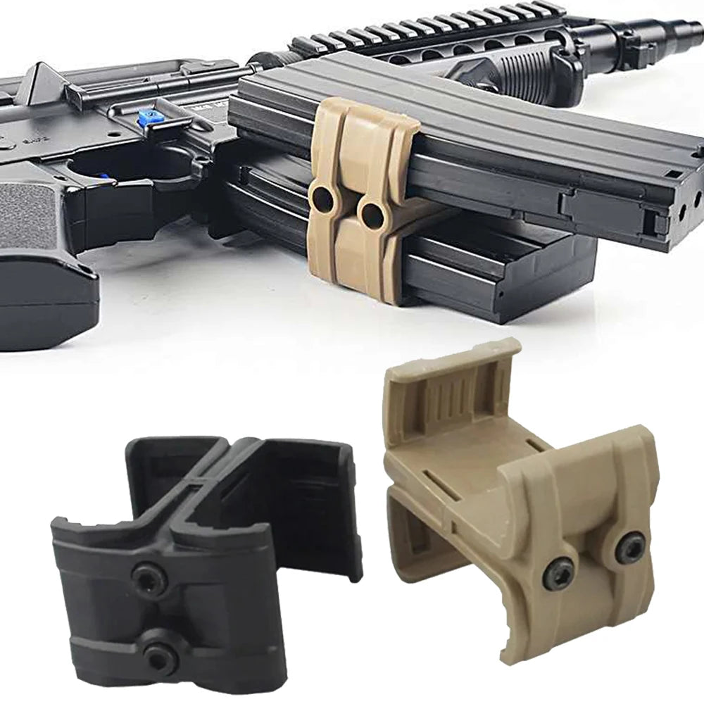 Tactical Universal Rifle Gun Mag Parallel Connector for M4 AR-15 Double Magazine Coupler Connector Clip Hunting Accessories