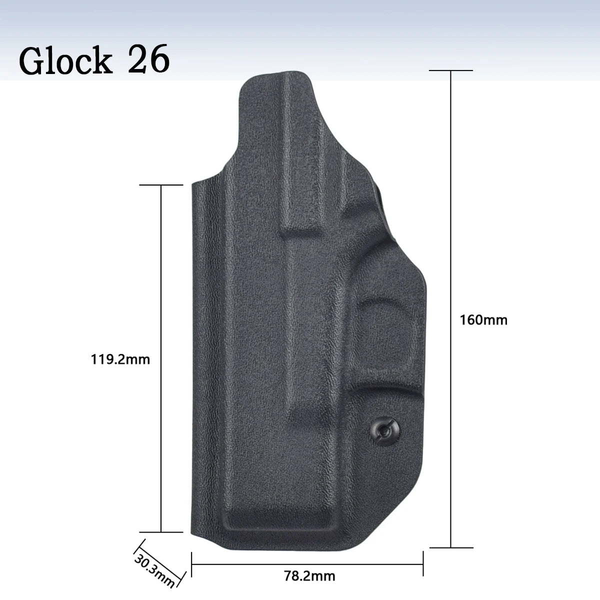 Tactical Inside Waistband Concealed Carry Holsters for GLOCK 17 19 22 26 43 43X Belt Clip Single Double Stack Right Hand Pouch