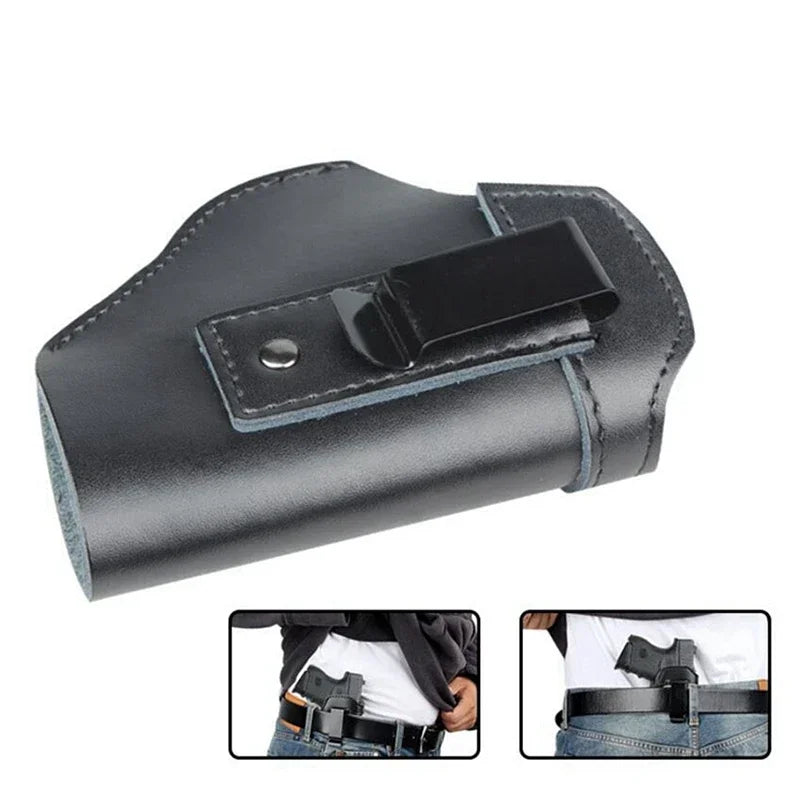جراب مسدس تكتيكي مخفي للحمل لمسدسات GL 17 19 Beretta M9 M92 1911 Sig P226 USP جراب مسدس عالمي من الجلد