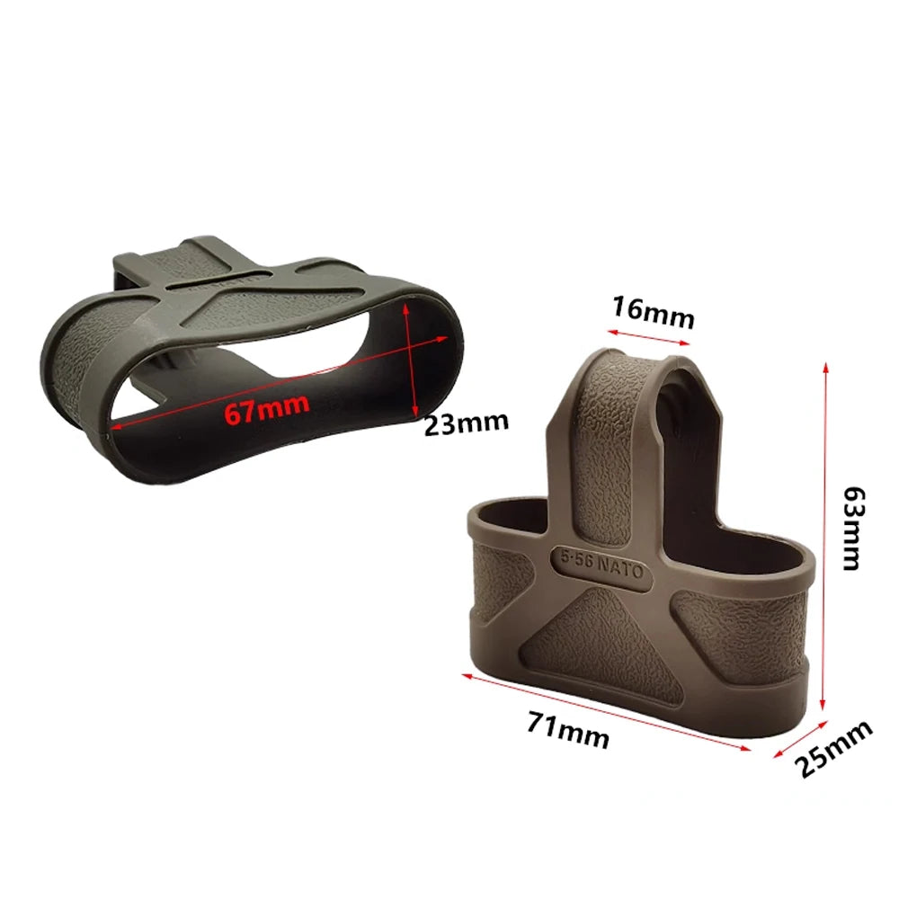5.56 Rubber Cage Loops Fast Mag & 1pcs 5.56 Magazine Pouch For Airsoft M4/M16 Magazine Assist