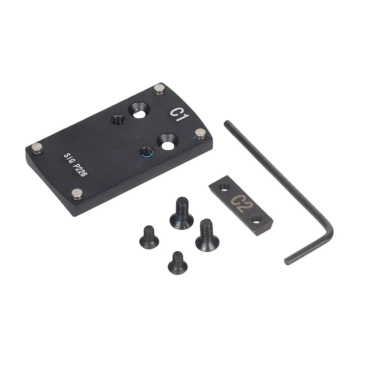 Optics Berett Glock 1911 M&P Pistol Reflex Sight Mount Adapter Plate S&W HK USP SIG P226 Sightmark Burris Micro Red Dot Scope