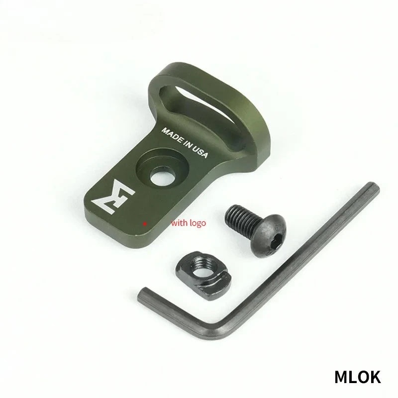 Tactic Gear Strap Buckle QD Sling Swivel 20mm Picatinny Rail Mount Base Quick Detach Rail Mount for Mlok Rail Gun Accessories