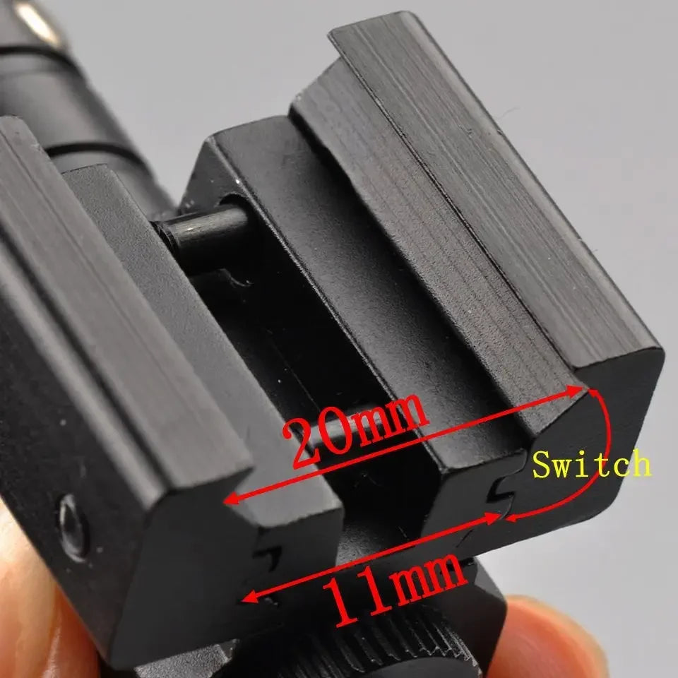 Mini red dot laser sight, with adjustable wavelength of 635-655nm, 11mm/20mm rail mounting, hunting rifle scope, pistol sight, a