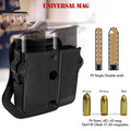 حامل أدوات عالمي لحافظة مزدوجة حامل مخازن مسدس عيار 9 ملم 10 ملم 0.40S&W 0.357 0.45ACP جراب مخزن فردي مزدوج الصف