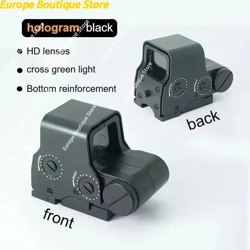 2026 Green Dot Holographic Toy Scope Hunting Sight Riflescope Plastic Material 20mm Rail Mount For Airsoft Gun Outdoor Game