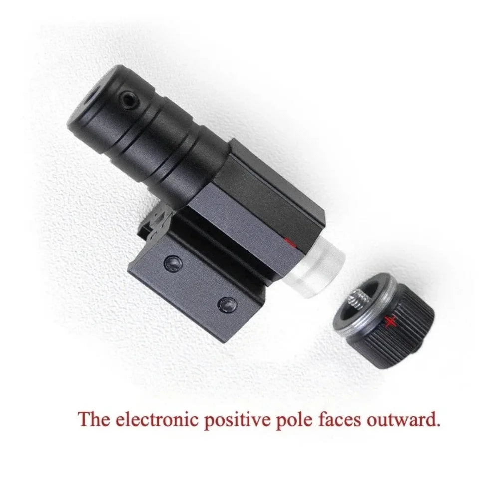 منظار ليزر تكتيكي أحمر النقطة قابل للتعديل بيزيكاتيني محدد مواقع للرياضات الخارجية لمسافات طويلة أداة معايرة ليزر للصيد وتهديف البندقية