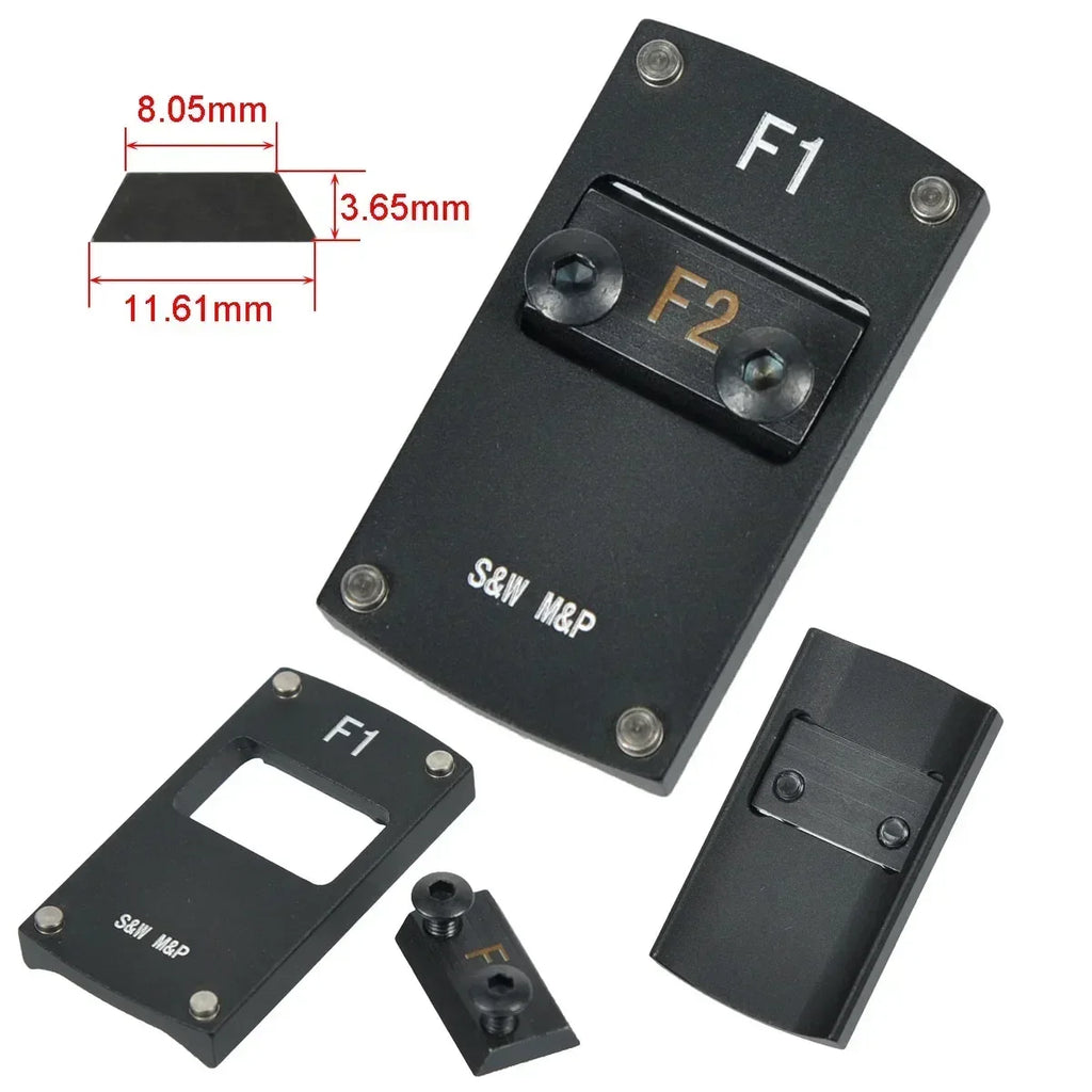 Optics Berett Glock 1911 M&P Pistol Reflex Sight Mount Adapter Plate S&W HK USP SIG P226 Sightmark Burris Micro Red Dot Scope