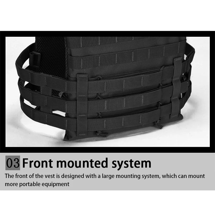 Ultra lightweight JPC structure | MOLLE global expansion | MOLLE+Magic Sticky dual system outdoor training vest