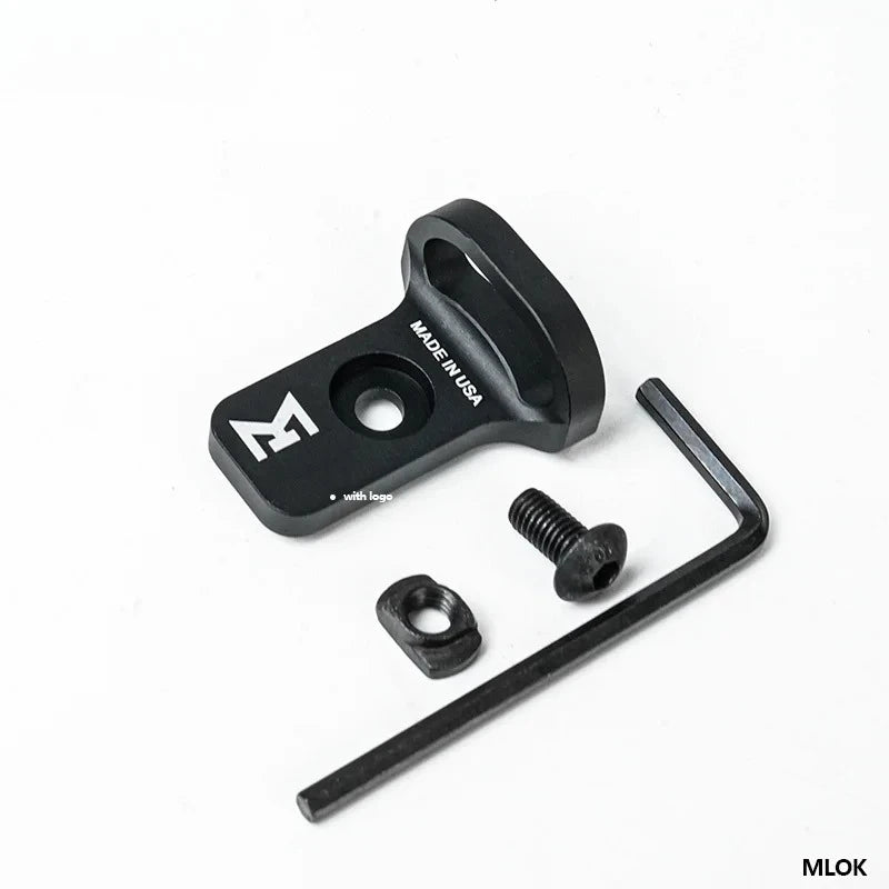 Tactic Gear Strap Buckle QD Sling Swivel 20mm Picatinny Rail Mount Base Quick Detach Rail Mount for Mlok Rail Gun Accessories