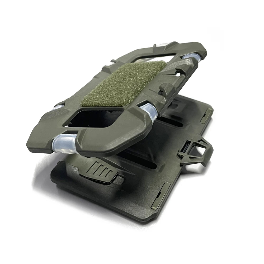 מחזיק טלפון טקטי עם MOLLE, לוח ניווט מתקפל, ציוד אחיזה לטלפון נייד, אביזרי אפוד איירסופט לציד