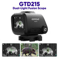 Dual Light Fusion Thermal Night Vision Hunting Monocular Multispectral Thermal Scope 2-inch HD Display Multiple Hot Imaging