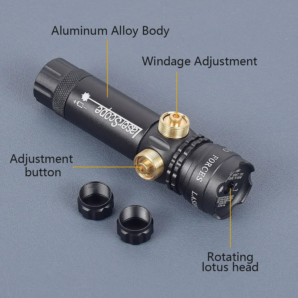 Tactical Rifle Red Dot Laser Green Dot Laser Sight 532nm Scope with Pressure Switch Picatinny and Mounting Hunting Riflescope 20