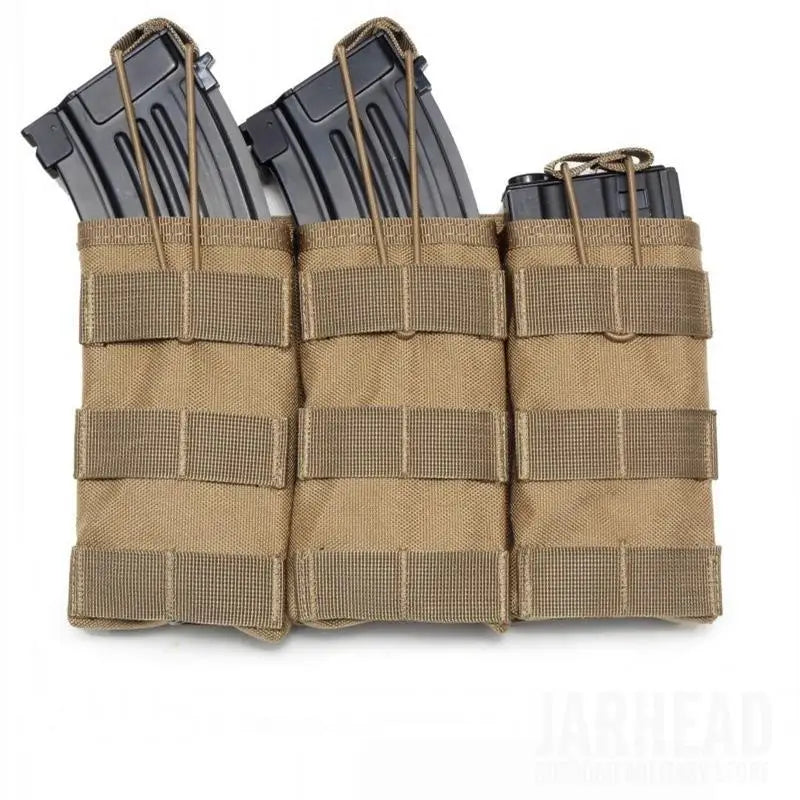 حقيبة مجلات تكتيكية مفردة ومزدوجة وثلاثية Molle Airsoft AK 7.62 5.56mm M4 لبندقية مسدس حقيبة تكتيكية لصيد الملحقات