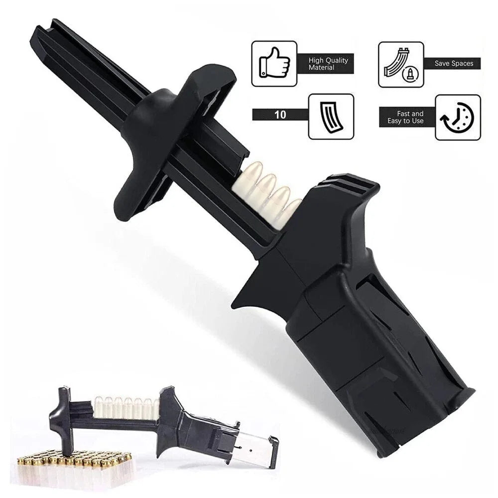 Cross Border Best Seller 9mm 40 Caliber Reloading Aid PA66 Polymer One Second Load