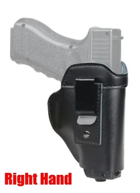 Tactical Conceal Carry Gun Holster for GL 17 19 Betta M9 M92 1911 Sig P226 USP Universal Leather Pistol Case Pouch
